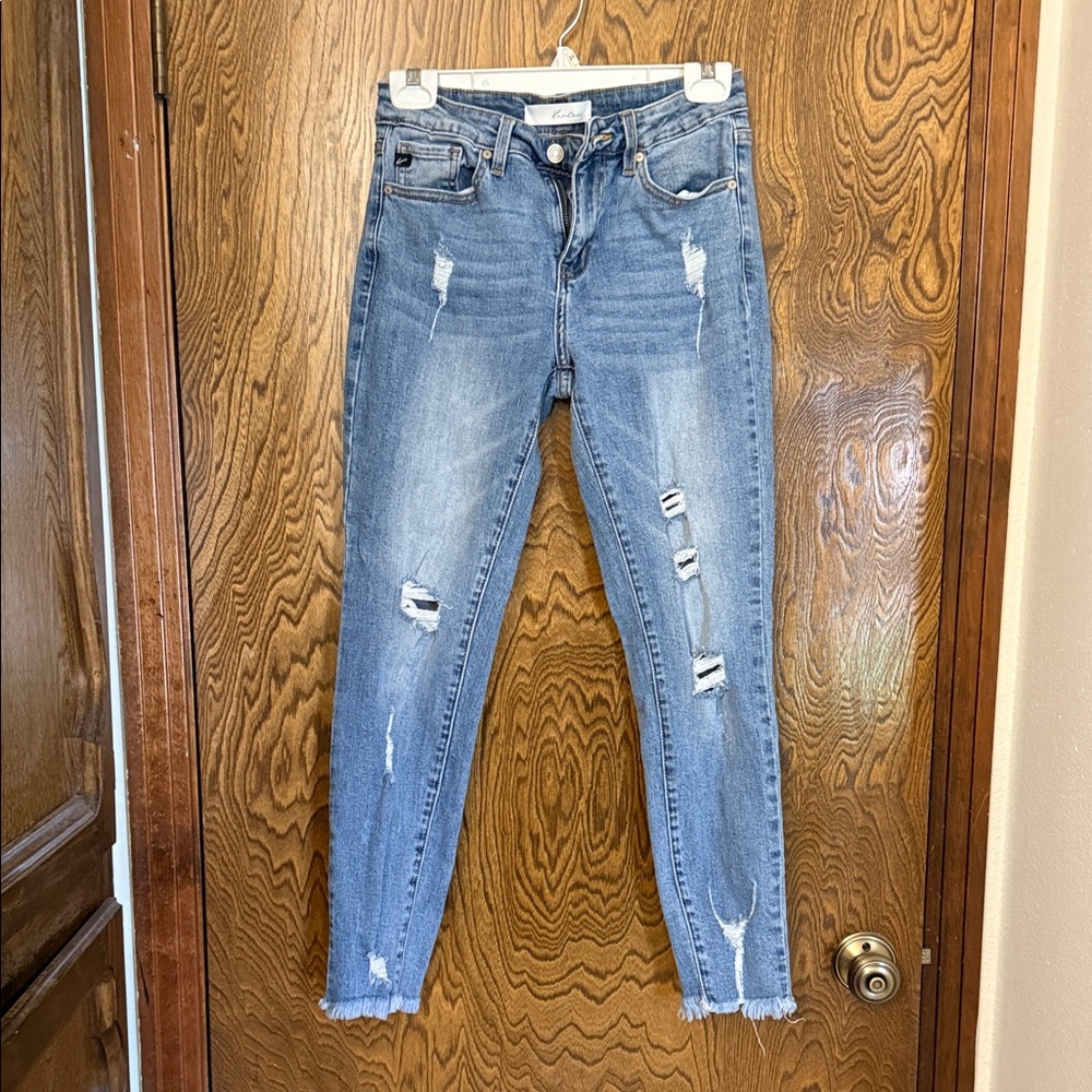 KanCan Light Blue Distressed Skinny Jeans